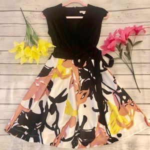 Plus size floral dress.